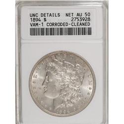 1894 $1 AU50 Details ANACS