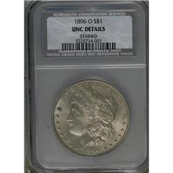 1896-O $1--Stained--NCS. Unc. Details