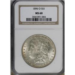 1896-O $1 MS60 NGC