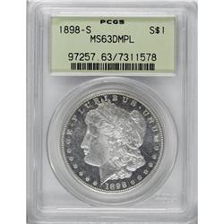 1898-S $1 MS63 Deep Mirror Prooflike PCGS