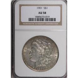 1901 $1 AU58 NGC