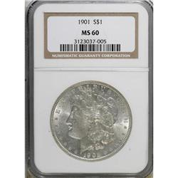 1901 $1 MS60 NGC