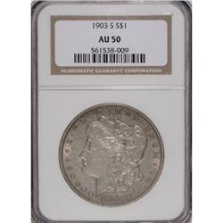 1903-S $1 AU50 NGC