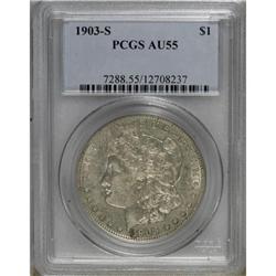 1903-S $1 AU55 PCGS