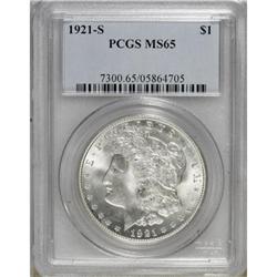1921-S $1 MS65 PCGS