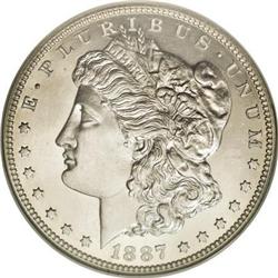 1887 $1 PR64 Cameo NGC