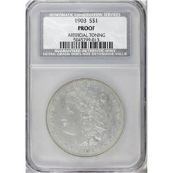 1903 $1--Artificial Toning--NCS. Proof