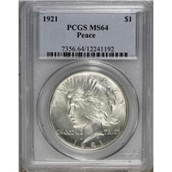 1921 $1 MS64 PCGS