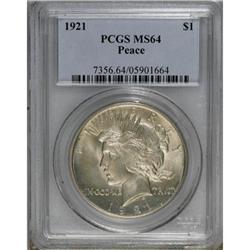 1921 $1 MS64 PCGS