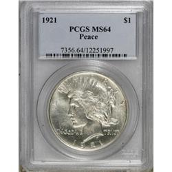 1921 $1 MS64 PCGS