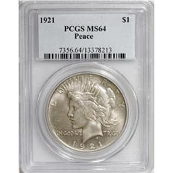1921 $1 MS64 PCGS