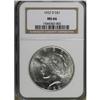 Image 1 : 1922-D $1 MS66 NGC