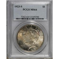 1923-S $1 MS64 PCGS
