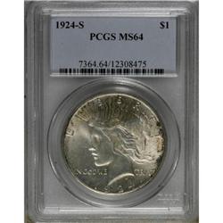 1924-S $1 MS64 PCGS