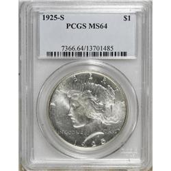 1925-S $1 MS64 PCGS