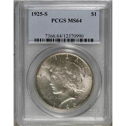 1925-S $1 MS64 PCGS