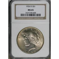 1926-D $1 MS65 NGC