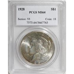 1928 $1 MS64 PCGS