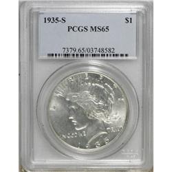 1935-S $1 MS65 PCGS
