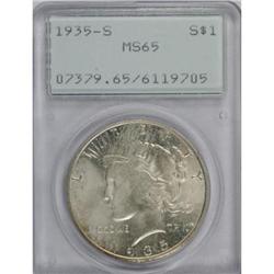 1935-S $1 MS65 PCGS