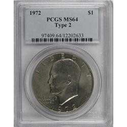 1972 $1 Type Two MS64 PCGS