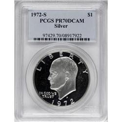 1972-S $1 Silver PR70 Deep Cameo PCGS