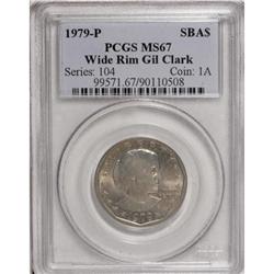 1979-P SBA$ Wide Rim MS67 PCGS