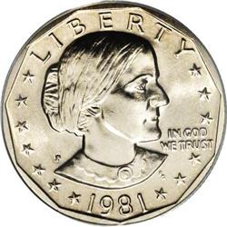 1981-P SBA$ MS67 PCGS