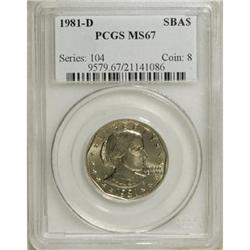 1981-D SBA$ MS67 PCGS