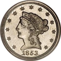 1853 P1C One Cent, Judd-151, Pollock-178, Low