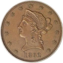 1862 $10 Ten Dollar, Judd-298, Pollock-357, 358,
