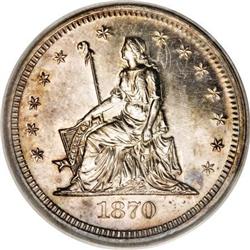 1870 25C Quarter Dollar, Judd-883, Pollock-981,