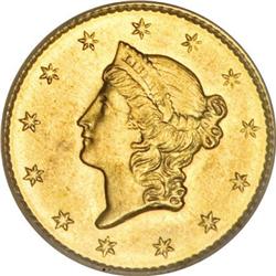 1849 G$1 Open Wreath MS64 PCGS