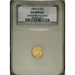 1849-D G$1 AU Details NCS