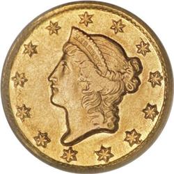 1849-D G$1 AU58 PCGS