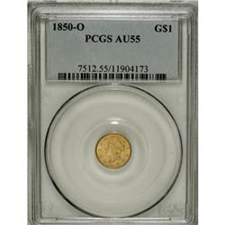 1850-O G$1 AU55 PCGS