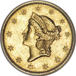 1851-C G$1 AU58 NGC