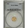 Image 1 : 1852 G$1 MS64 PCGS
