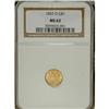 Image 1 : 1852-O G$1 MS62 NGC