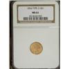 Image 1 : 1854 G$1 Type Two MS61 NGC