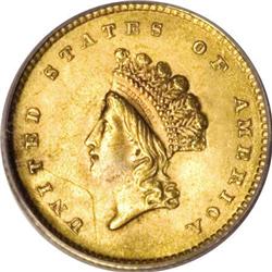 1854 G$1 Type Two MS62 PCGS