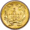 Image 2 : 1854 G$1 Type Two MS62 PCGS