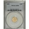 Image 1 : 1855 G$1 AU58 PCGS