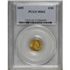 Image 1 : 1855 G$1 MS62 PCGS