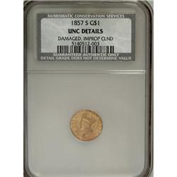 1857-S G$1 Unc Details NCS