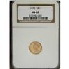 Image 1 : 1878 G$1 MS62 NGC