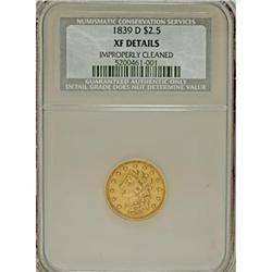 1839-D $2 1/2 XF Details NCS