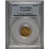Image 3 : 1843-C $2 1/2 Large Date, Plain 4 MS61 PCGS