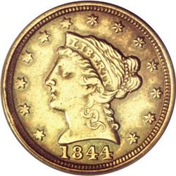 1844-C $2 1/2--Improperly Cleaned--NCS. AU