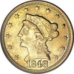 1848-C $2 1/2 XF45 PCGS